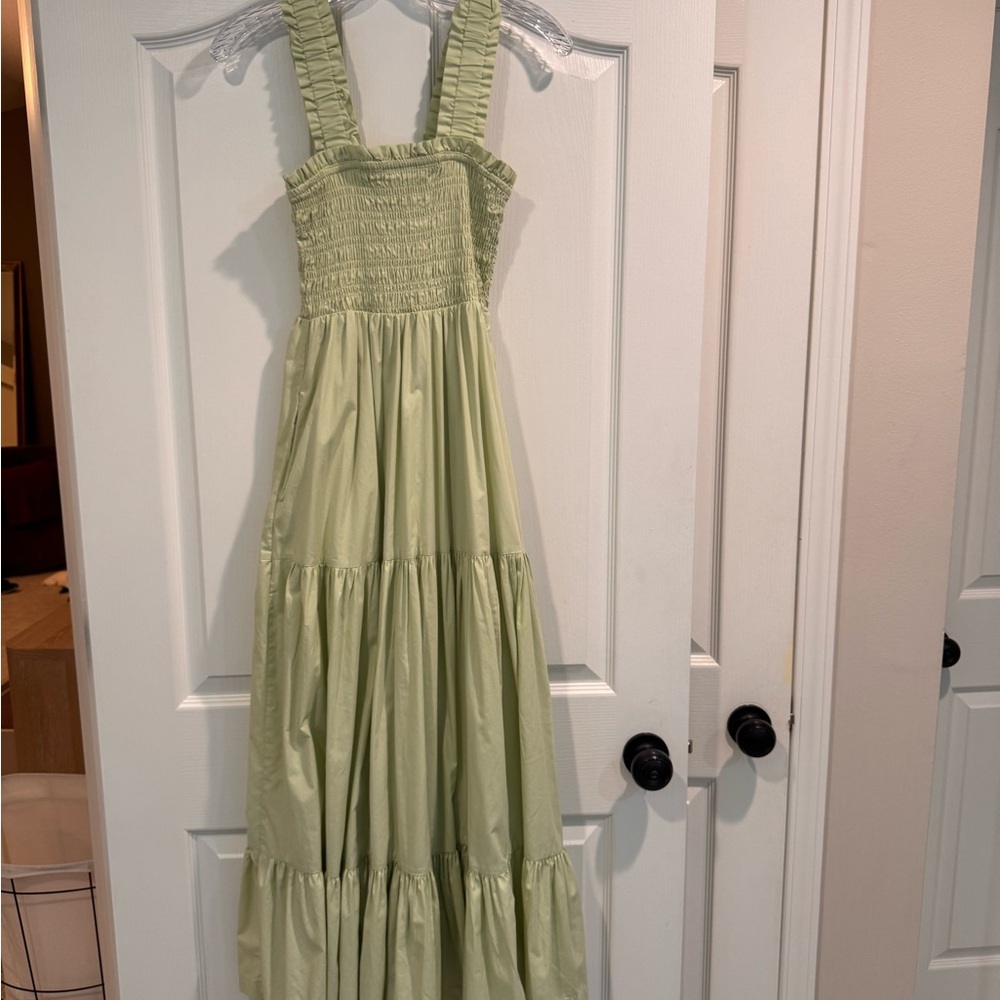 Abercrombie & Fitch Light Green Maxi Dress